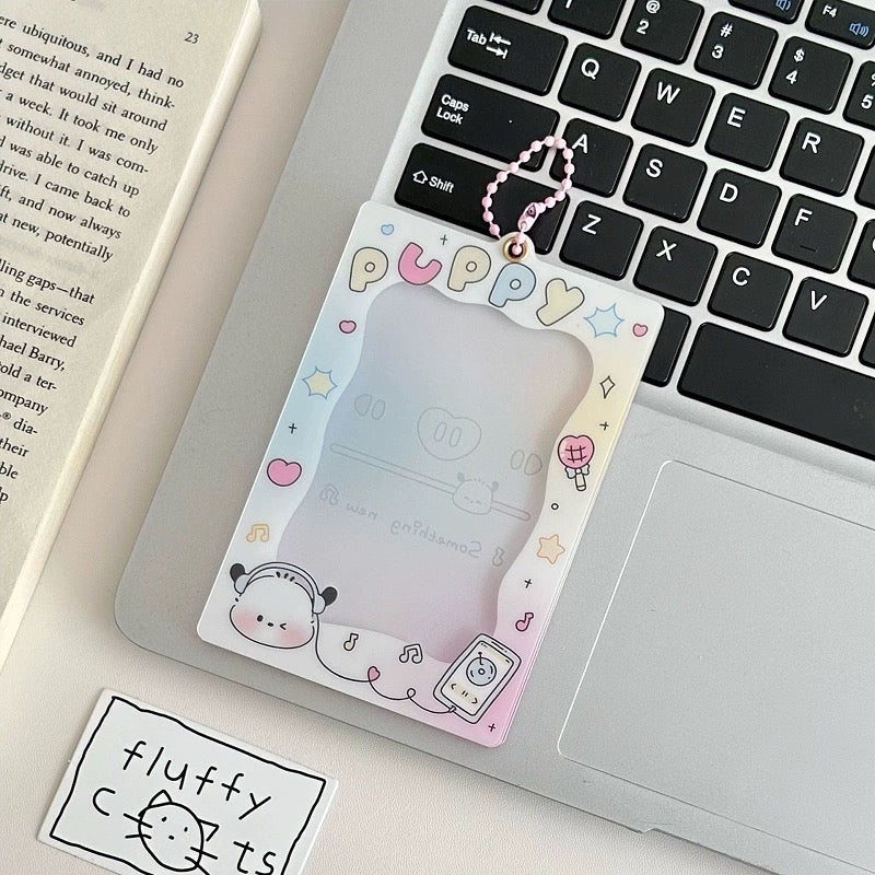 Kpop Acrylic Photocard Holder Keychain