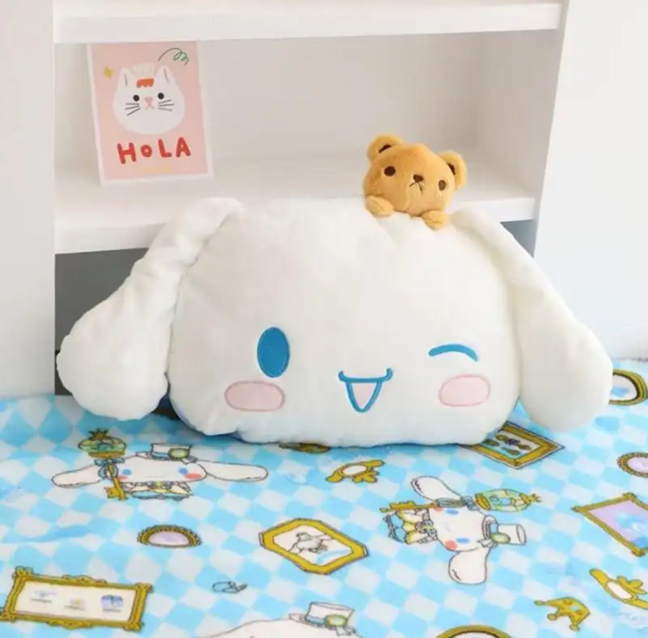 Character Pillow and Throw Blanket Set