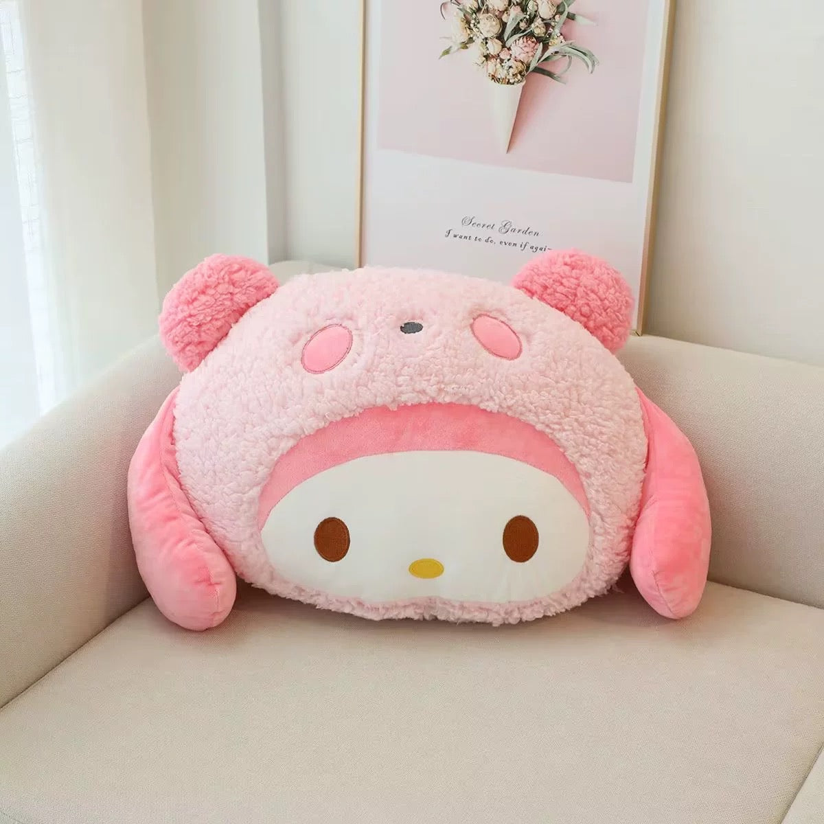 Sanrio Characters Plush Pillow and Throw Blanket Set