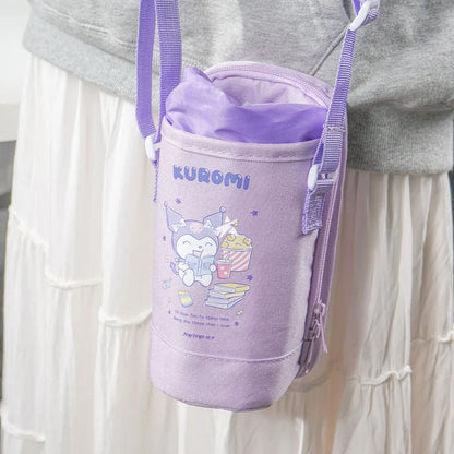 Sanrio Characters 2in1 Zip Pencil and Bottle Case with Strap