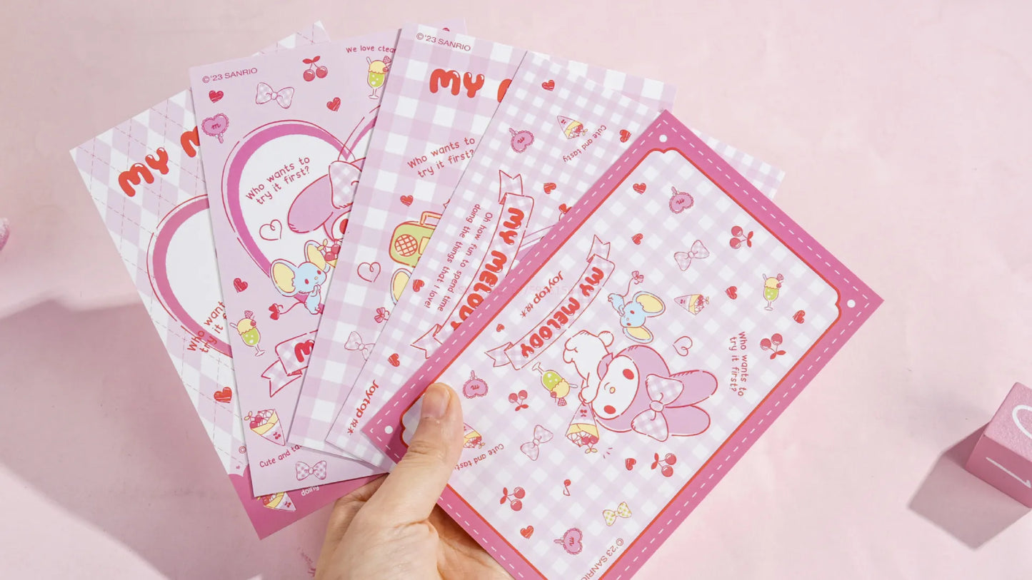 Sanrio Kuromi & My Melody Sticker & Letter Set