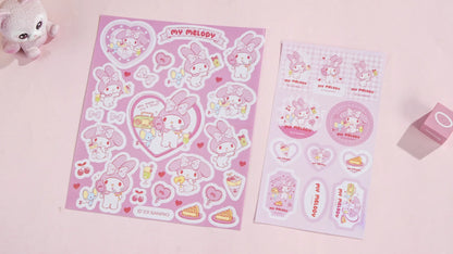 Sanrio Kuromi & My Melody Sticker & Letter Set