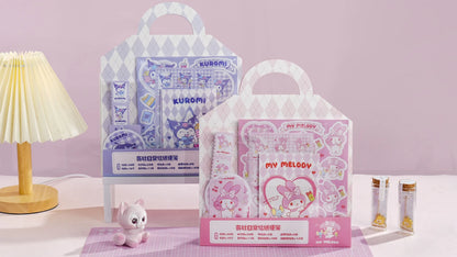 Sanrio Kuromi & My Melody Sticker & Letter Set