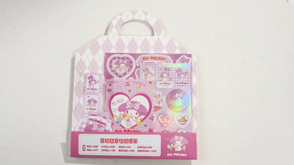Sanrio Kuromi & My Melody Sticker & Letter Set