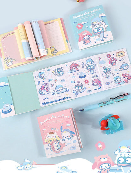 Sanrio Characters Small Notebooks with Stickers