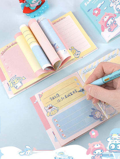 Sanrio Characters Small Notebooks with Stickers
