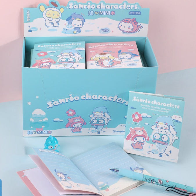 Sanrio Characters Small Notebooks with Stickers